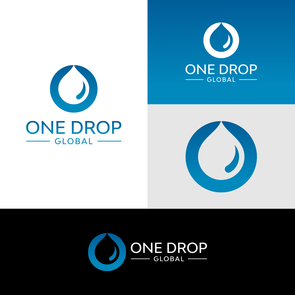 Logo Design by Deant for One Drop Global | Design #27477800