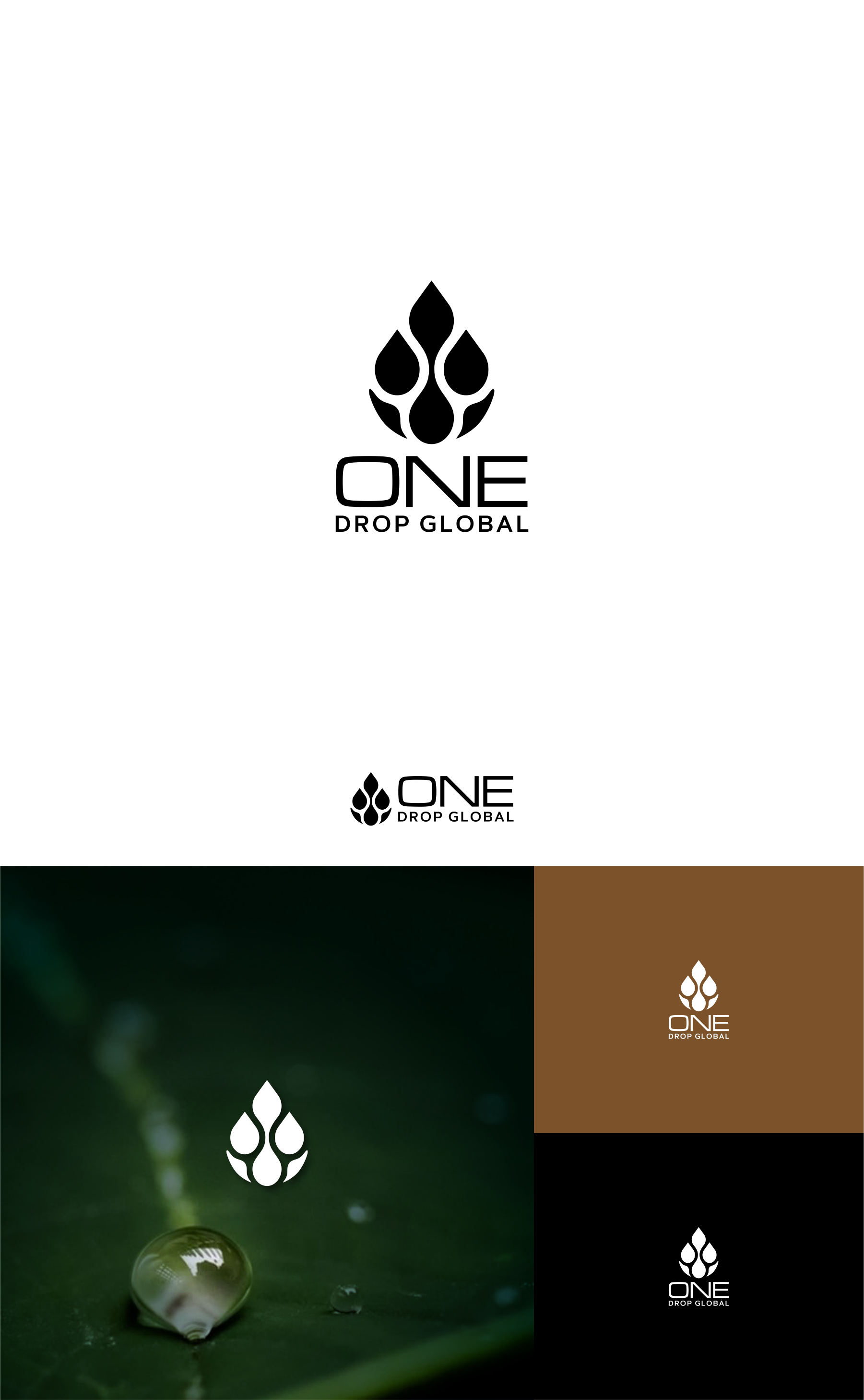 Logo Design by Walloker for One Drop Global | Design #27519960