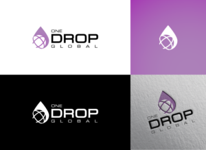 Logo Design by Cre@8ive.Colors for One Drop Global | Design: #27479321