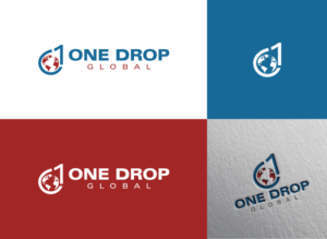Logo Design by Cre@8ive.Colors for One Drop Global | Design: #27479322