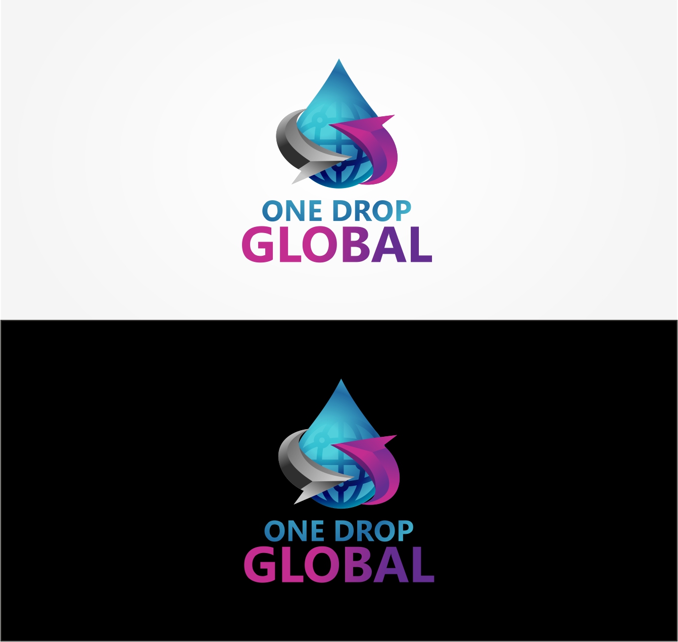 Logo Design by Pranav Creative Graphic for One Drop Global | Design #27494143