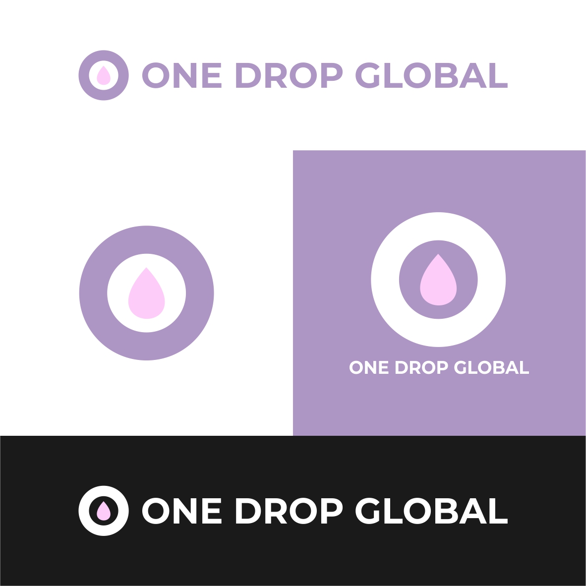 Logo Design by aidea19 for One Drop Global | Design #27497608