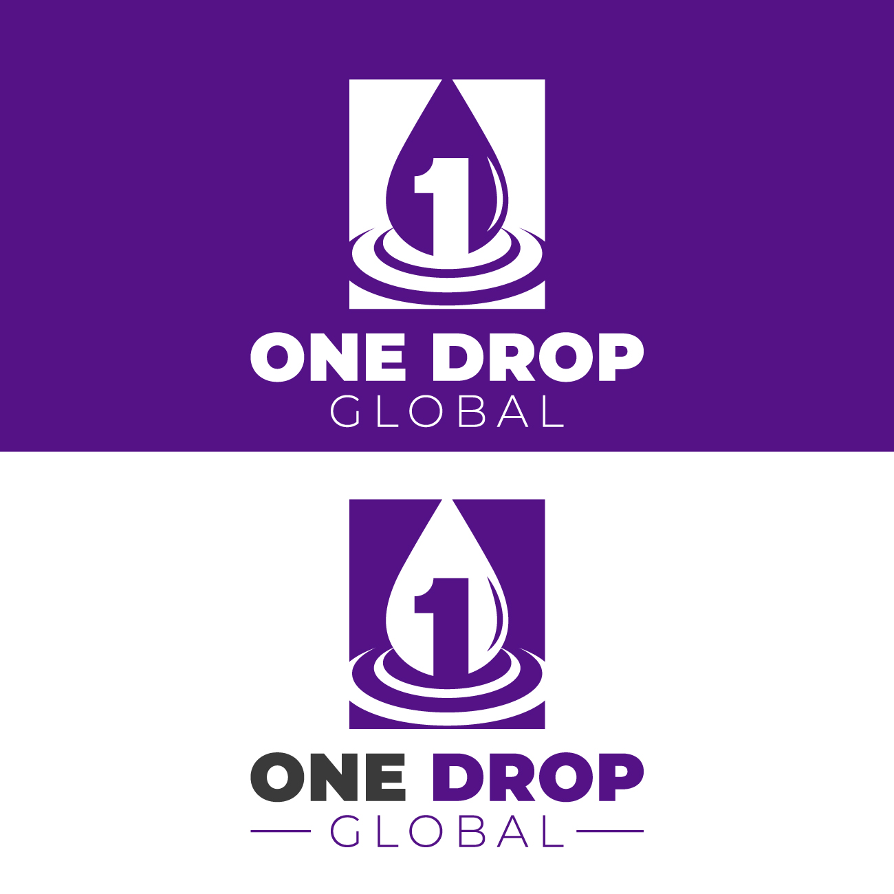 Diseño de Logo por Pankaj Bordoloi para One Drop Global | Diseño #27489488