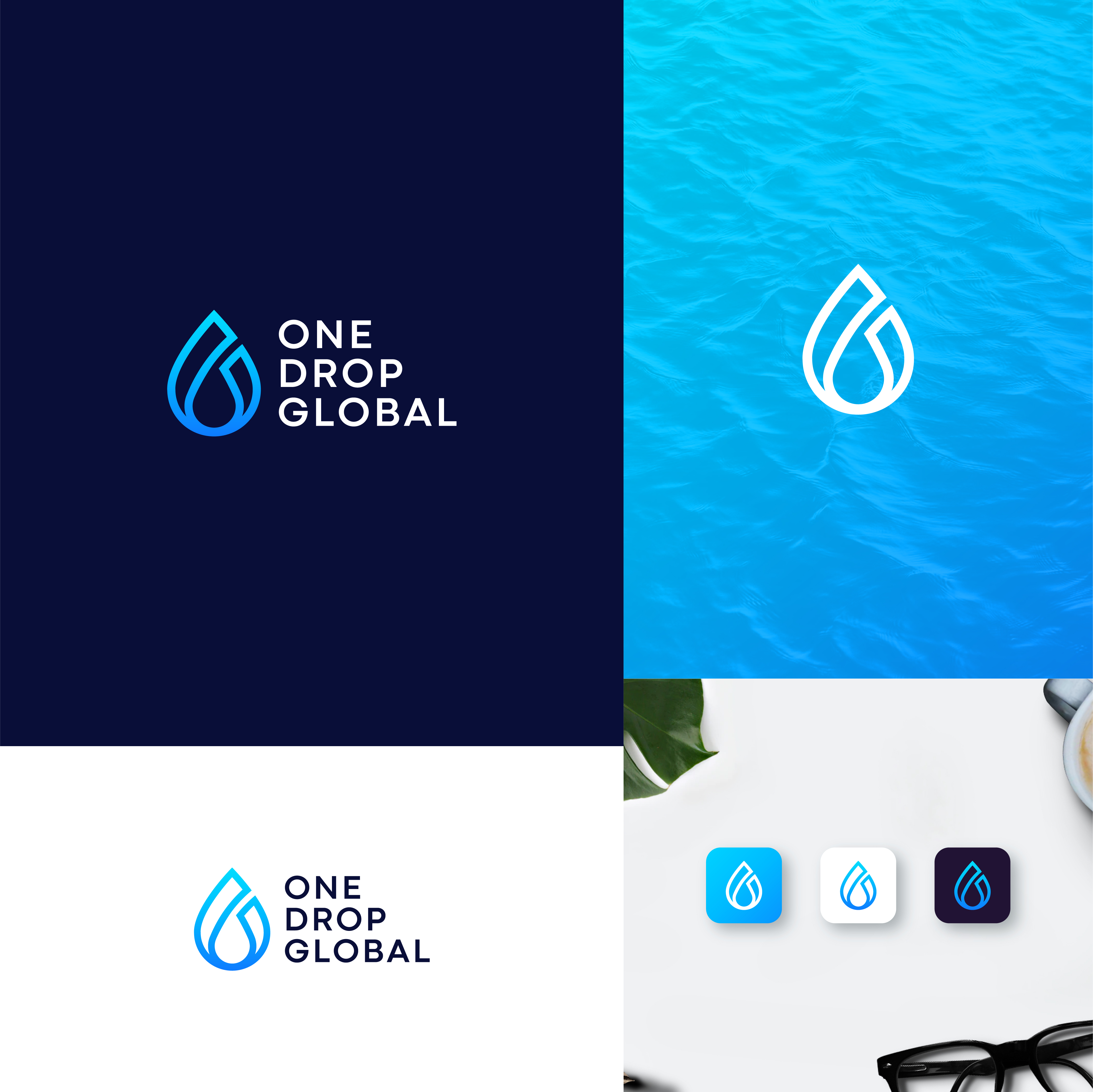 Logo Design by JBalloon Design for One Drop Global | Design #27480121