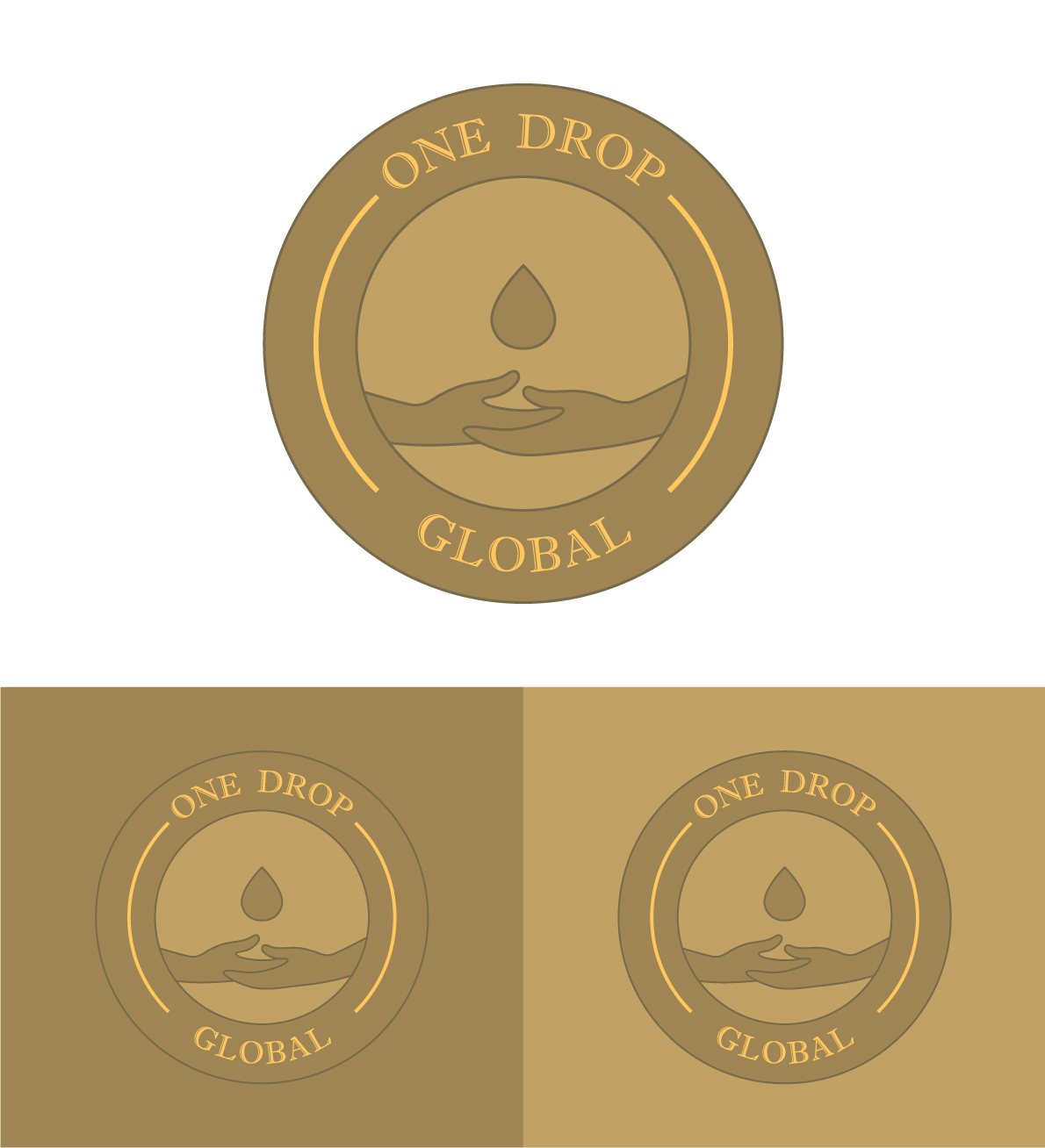 Logo Design by EnvyRand for One Drop Global | Design #27506126