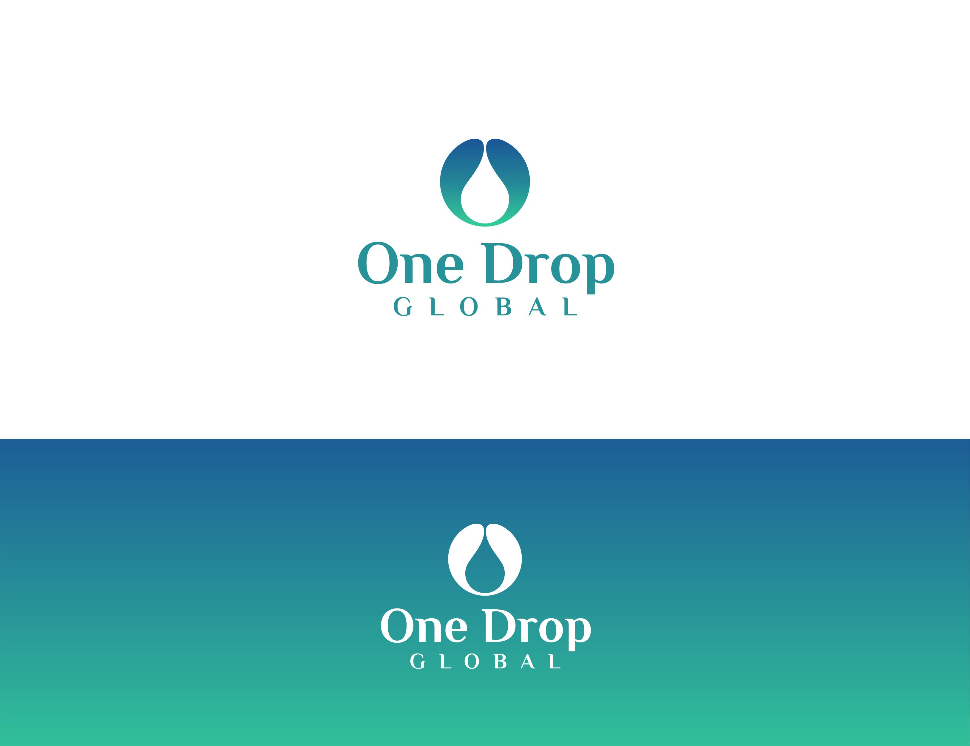 Logo Design by RAN MEI JS for One Drop Global | Design #27477198