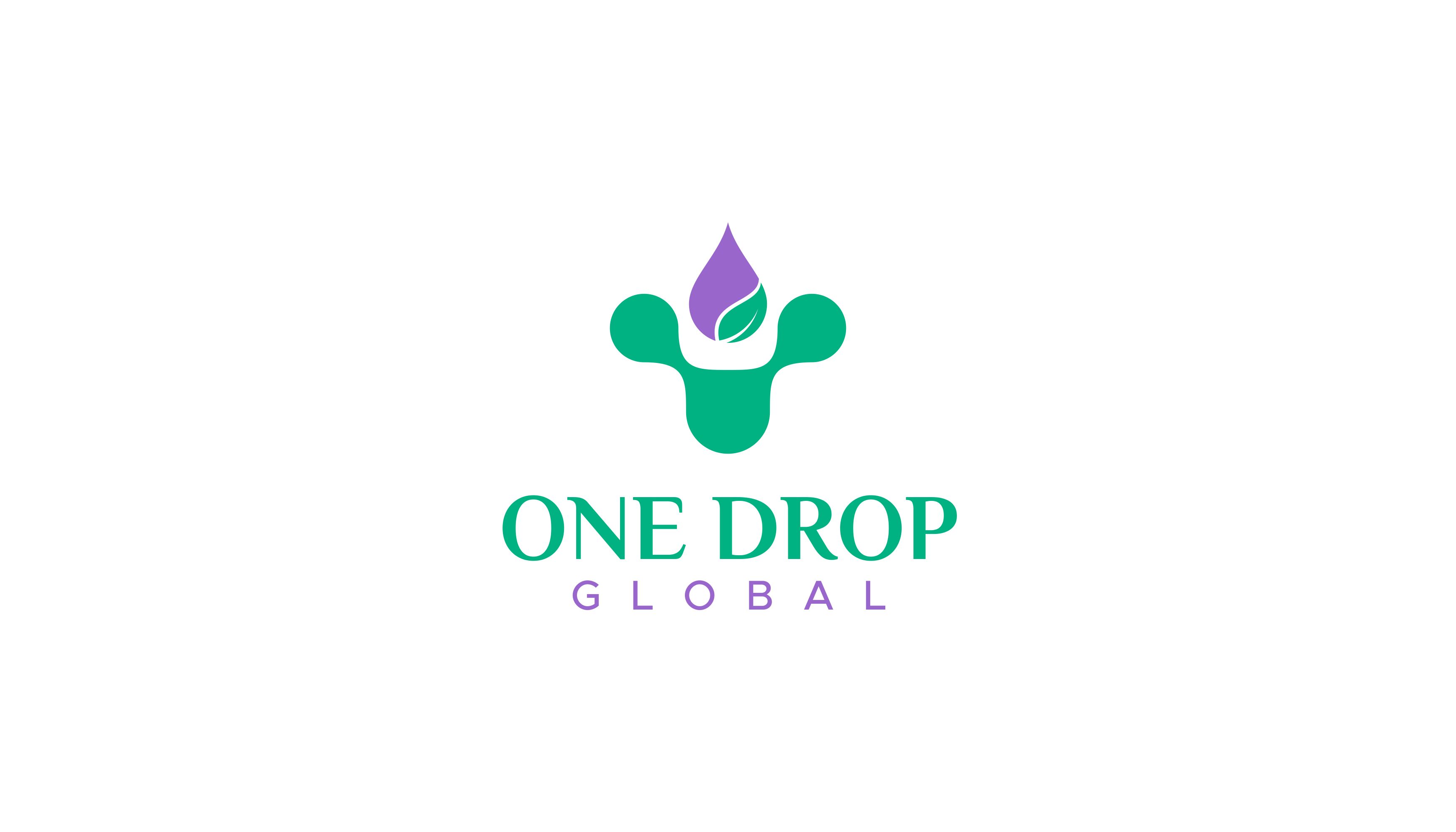 Logo Design by RAN MEI JS for One Drop Global | Design #27483576