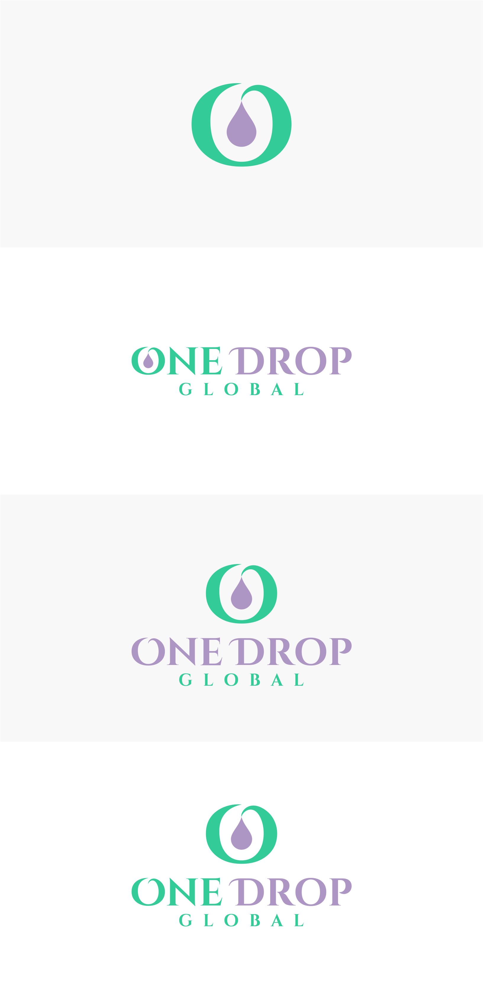 Logo Design by RAN MEI JS for One Drop Global | Design #27485406