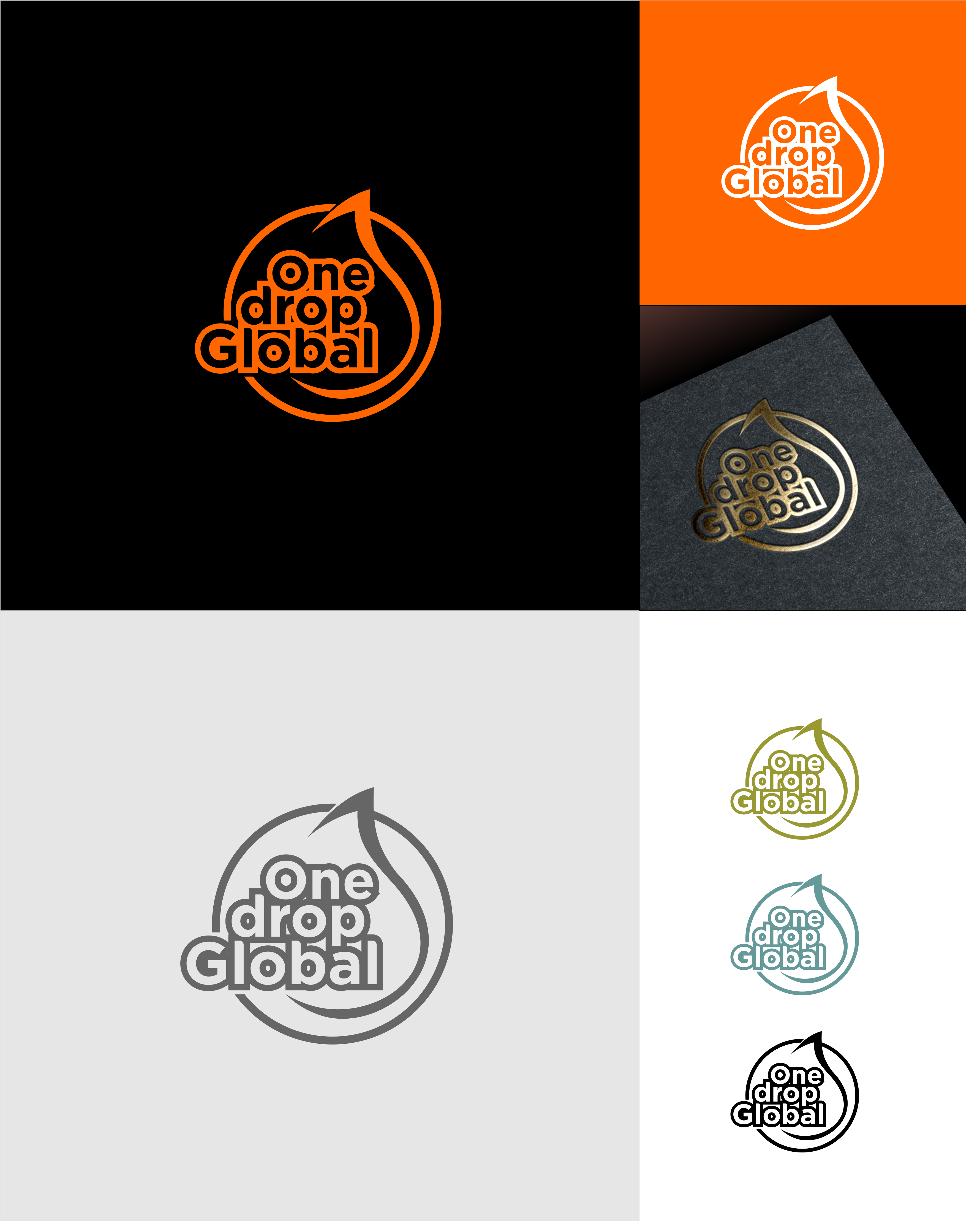 Logo Design by BerhasilKabeh for One Drop Global | Design #27479362