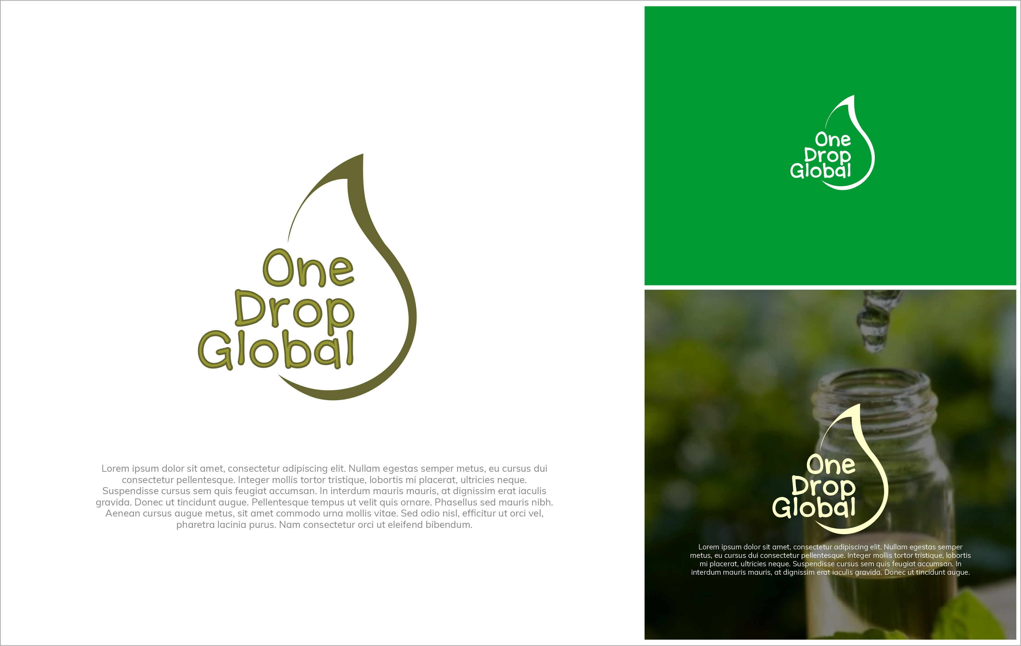 Logo Design by BerhasilKabeh for One Drop Global | Design #27491240