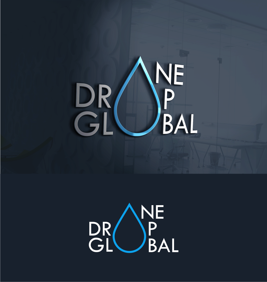 Logo Design by Ad1Fa26 for One Drop Global | Design #27504037