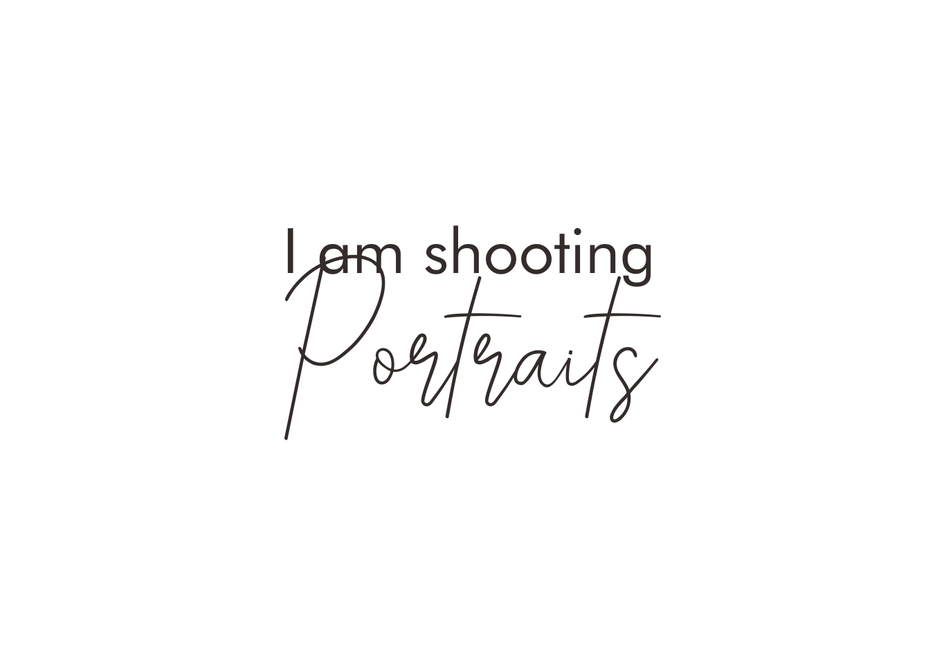 Logo Design by Atiek for I am shooting portraits | Design #27456029