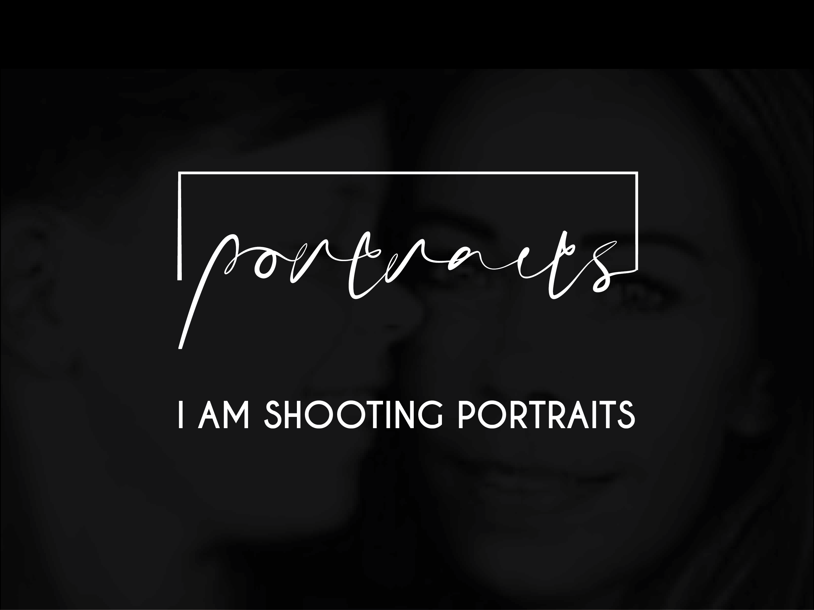 Logo Design by dhamkith for I am shooting portraits | Design #27460709