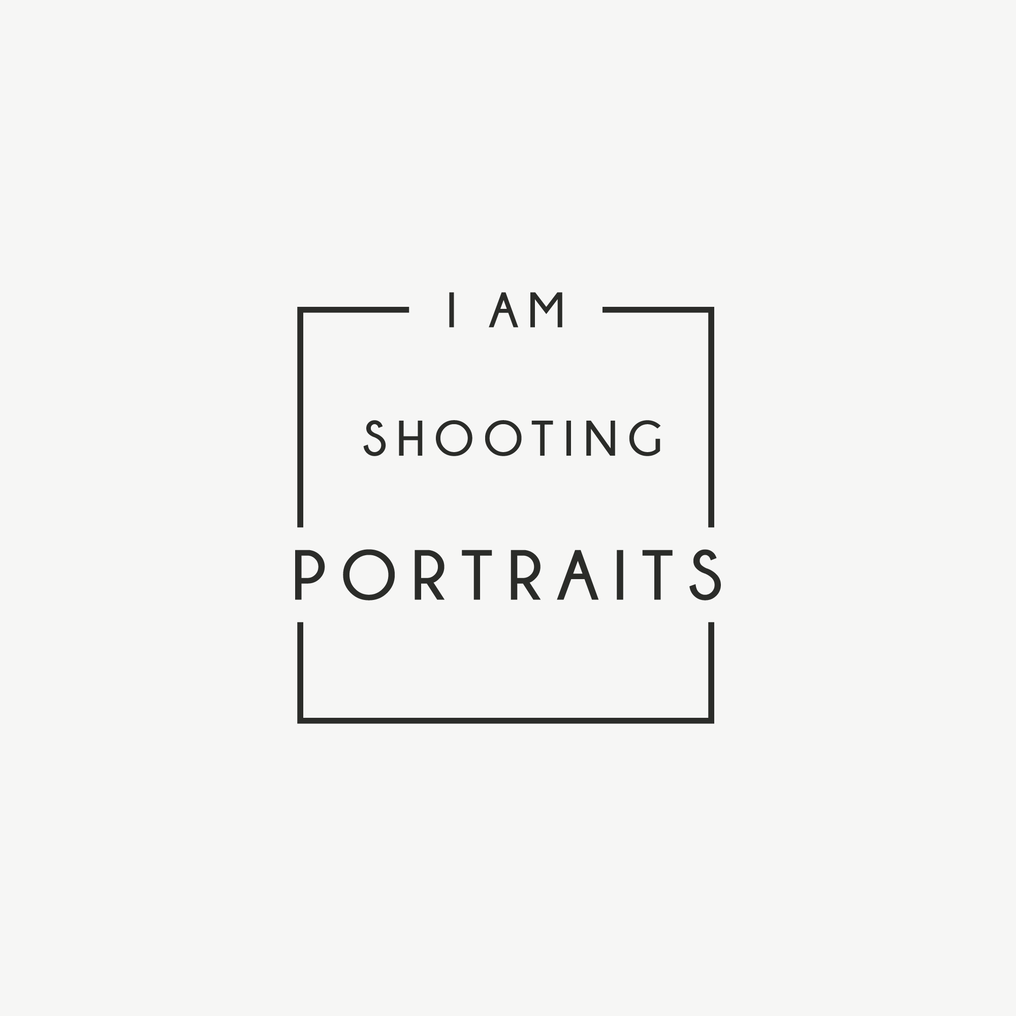 Logo Design by Zak deZign for I am shooting portraits | Design #27455555