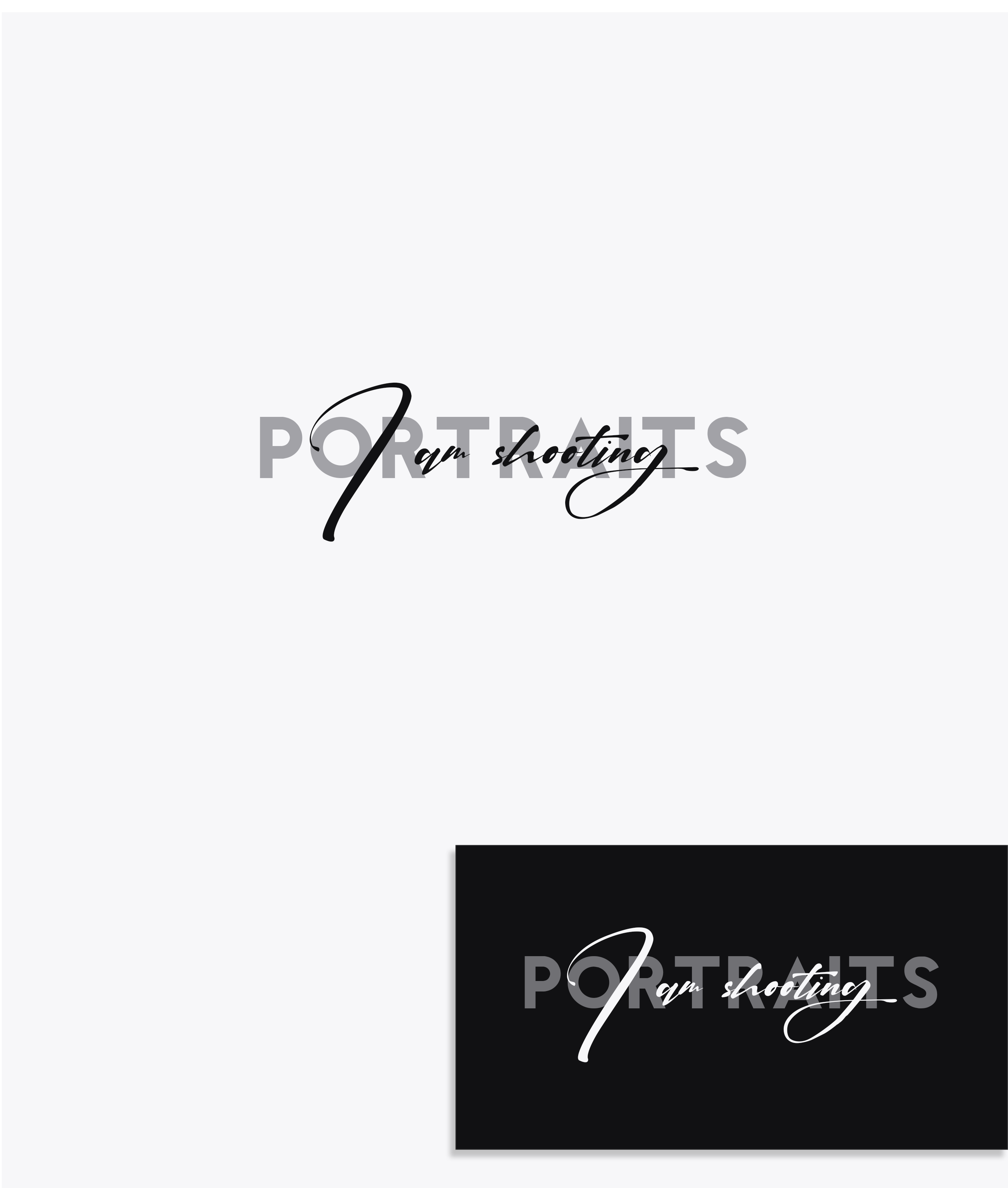 Logo Design by Ana Gocheva for I am shooting portraits | Design #27456376
