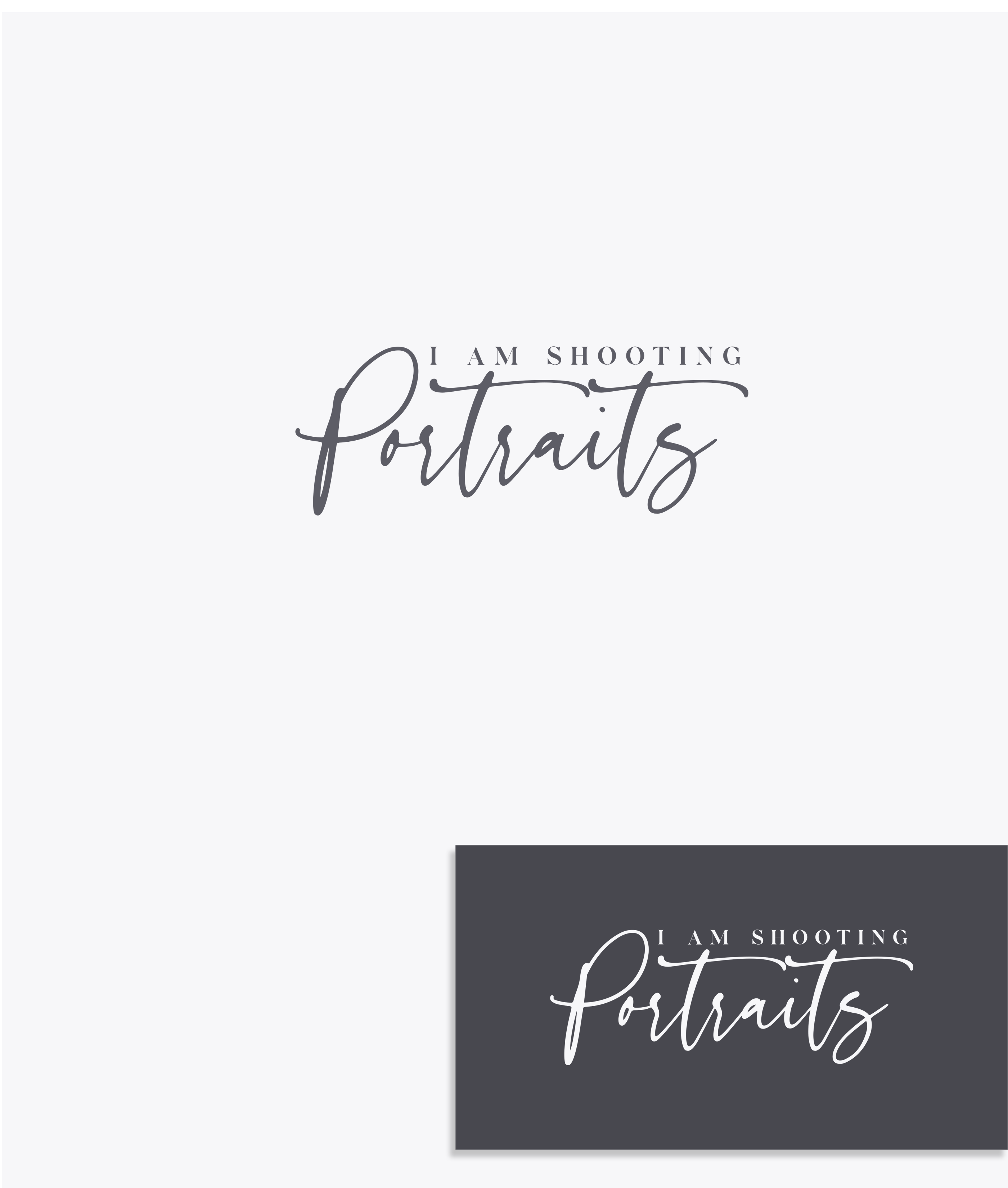 Logo Design by Ana Gocheva for I am shooting portraits | Design #27456382