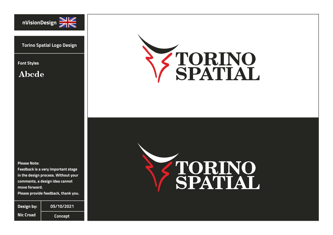 Logo-Design von nvisiondesign.co.uk für Torino Spatial | Design #27457921