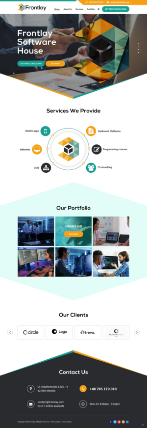 Web Design by pb for Frontlay Bartosz Bialas | Design: #27468456