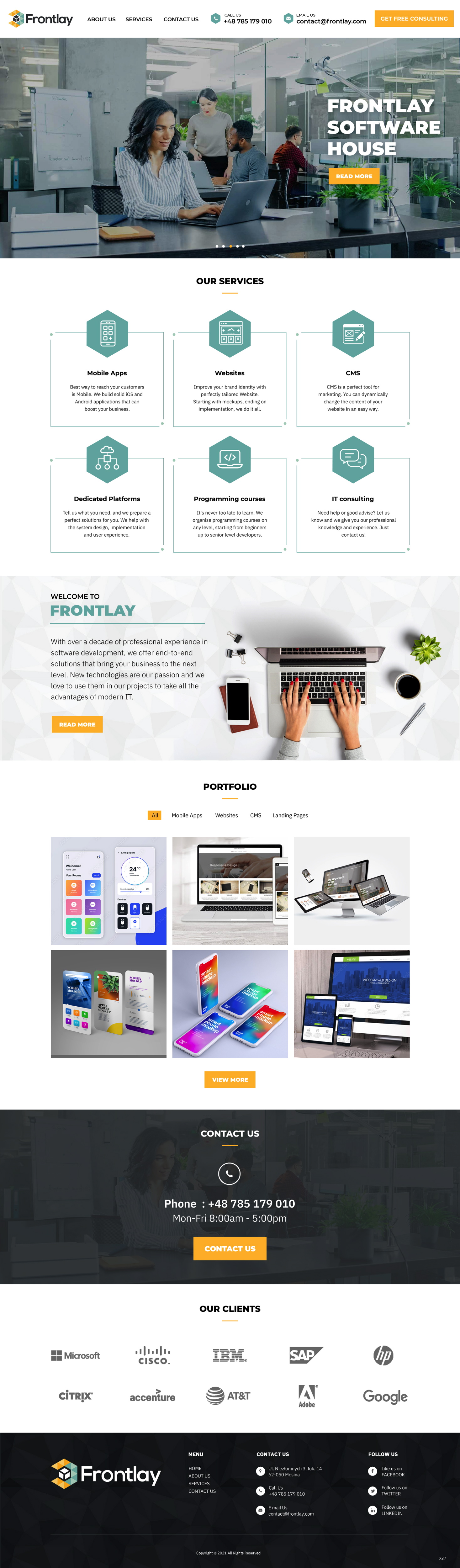 Web Design par pb pour Frontlay Bartosz Bialas | Design #27468470