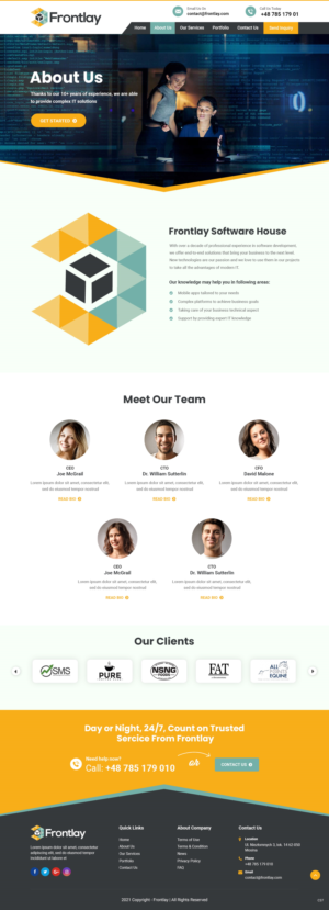 Web Design by pb for Frontlay Bartosz Bialas | Design: #27492695