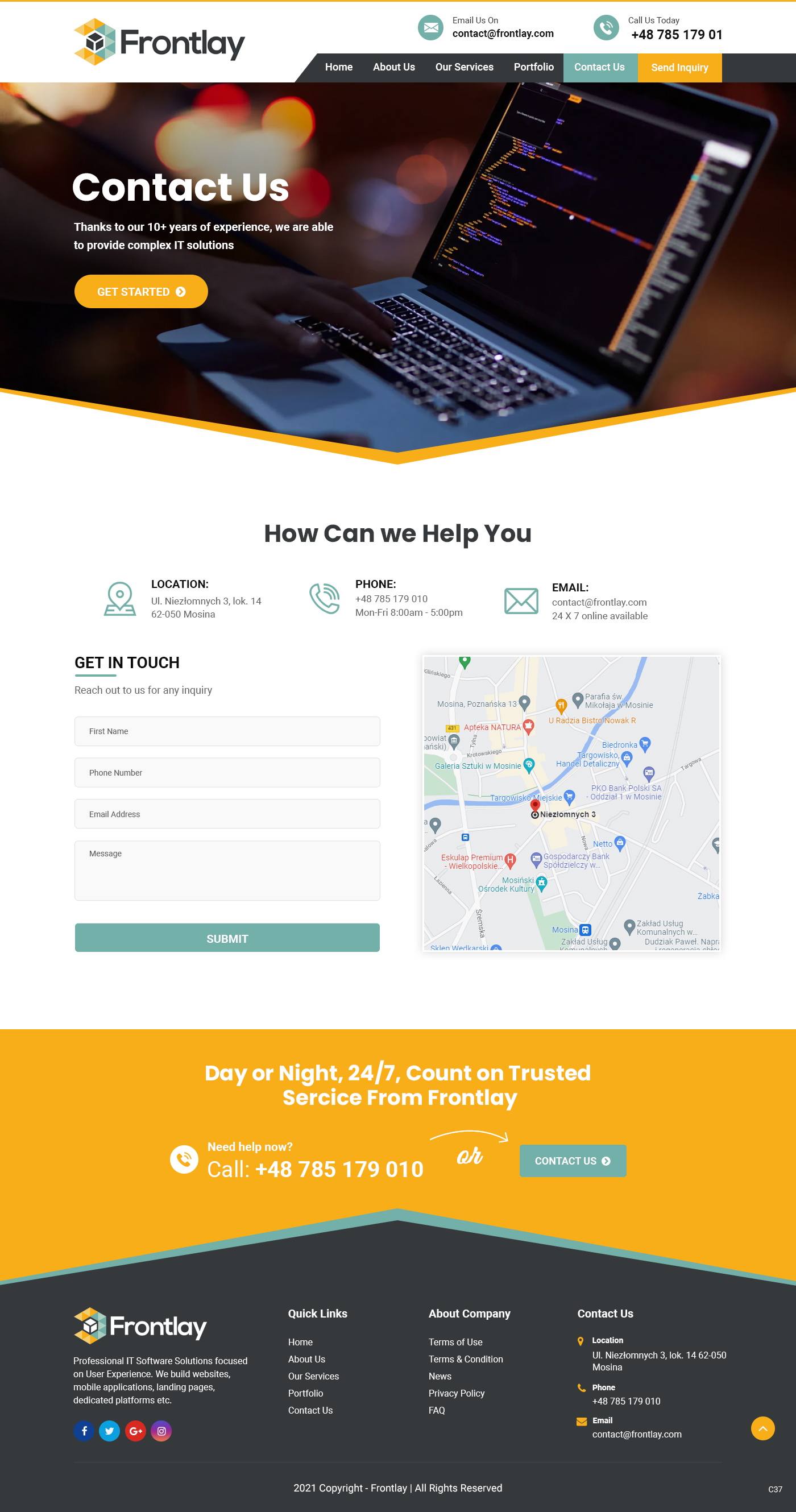 Web Design by pb for Frontlay Bartosz Bialas | Design #27492696
