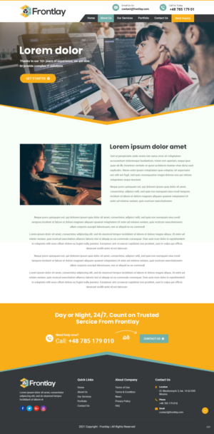 Web Design by pb for Frontlay Bartosz Bialas | Design: #27502465