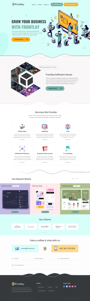Website design for Software House | Web Design by WebPixel