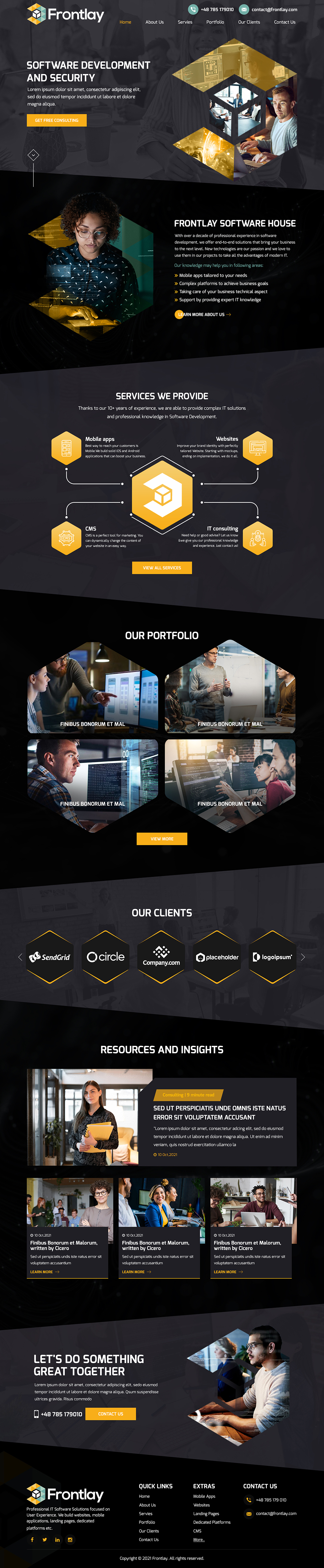 Web Design by Titan Eagle for Frontlay Bartosz Bialas | Design #27465962