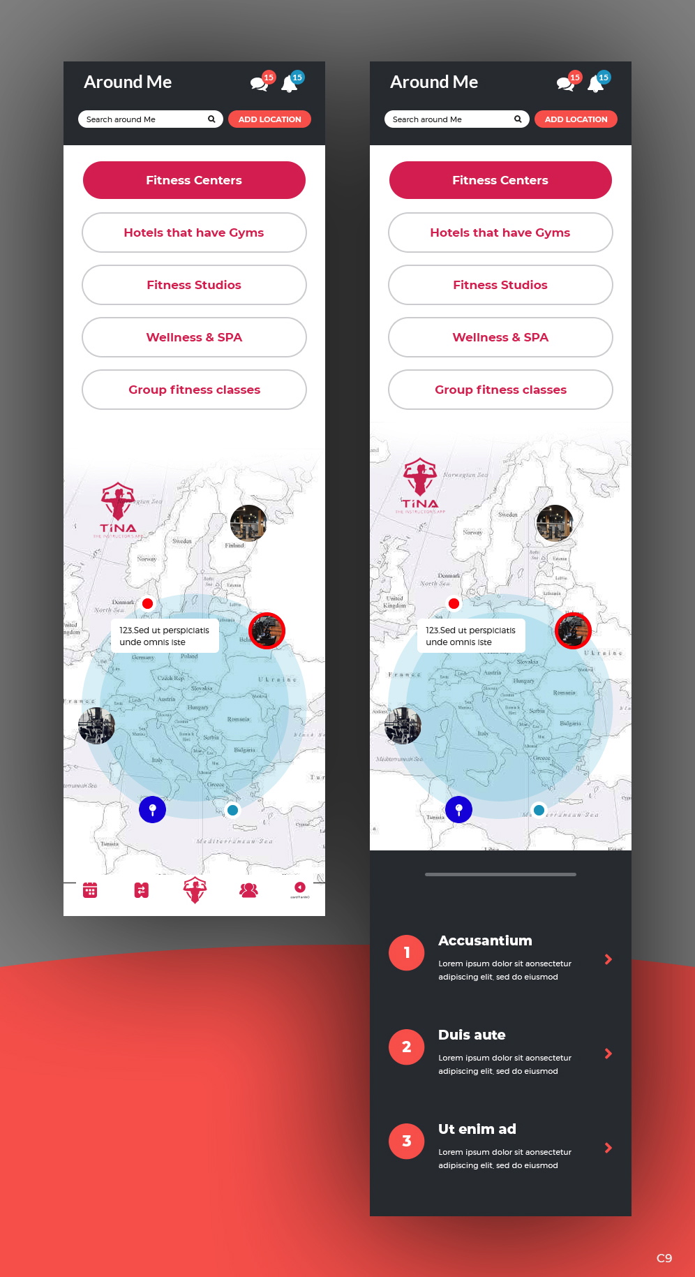 App Design by pb for Passion Fitness | Design #27474093