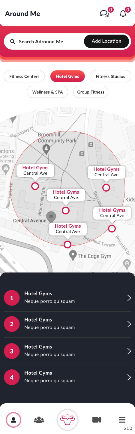 App Design by pb for Passion Fitness | Design #27474094