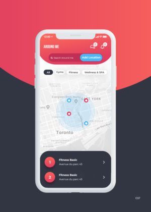 Diseño de aplicación (App) por pb para Passion Fitness | Diseño: #27507326