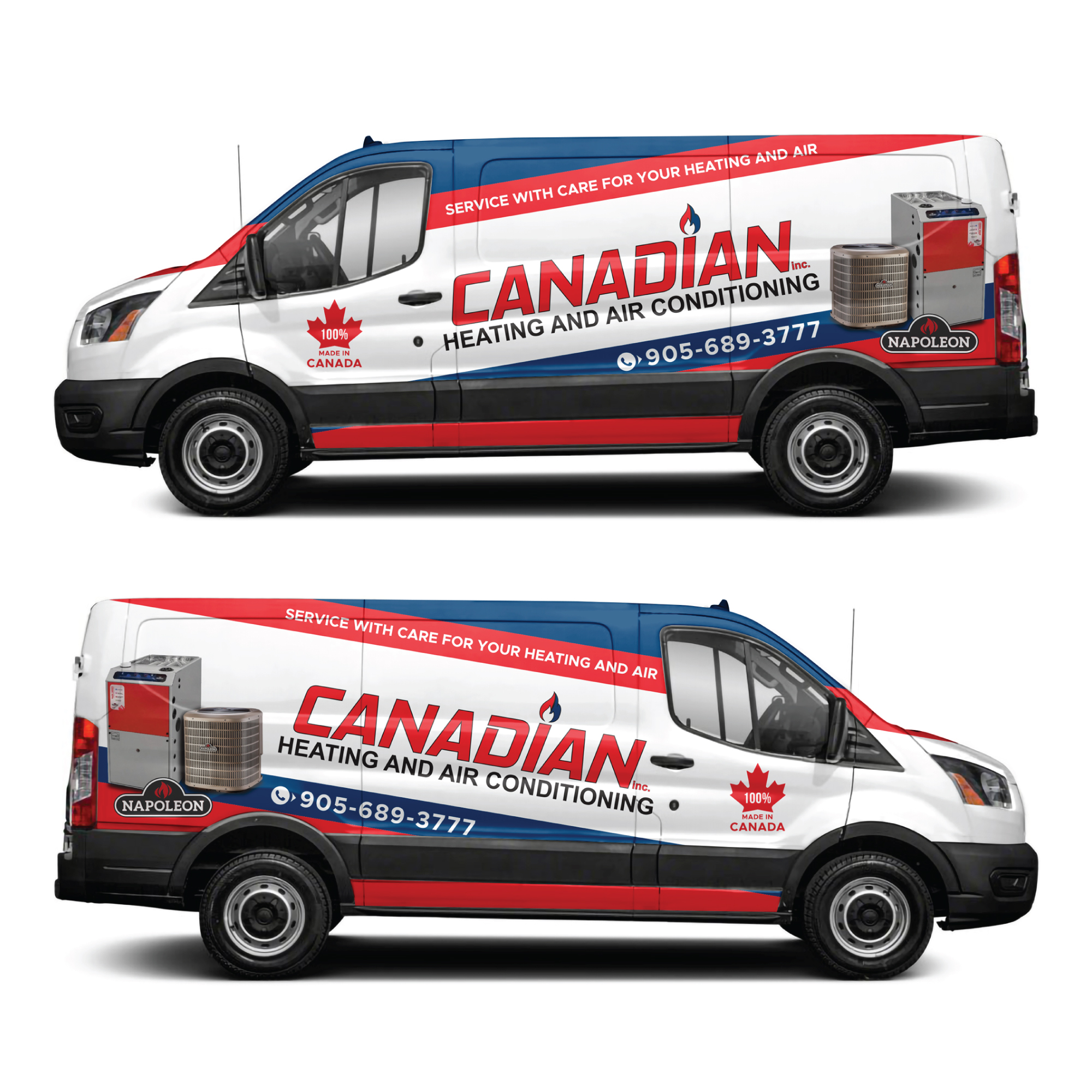 Car Wrap Design by White Diary for Canadian heating and air conditioning | Design #27467732
