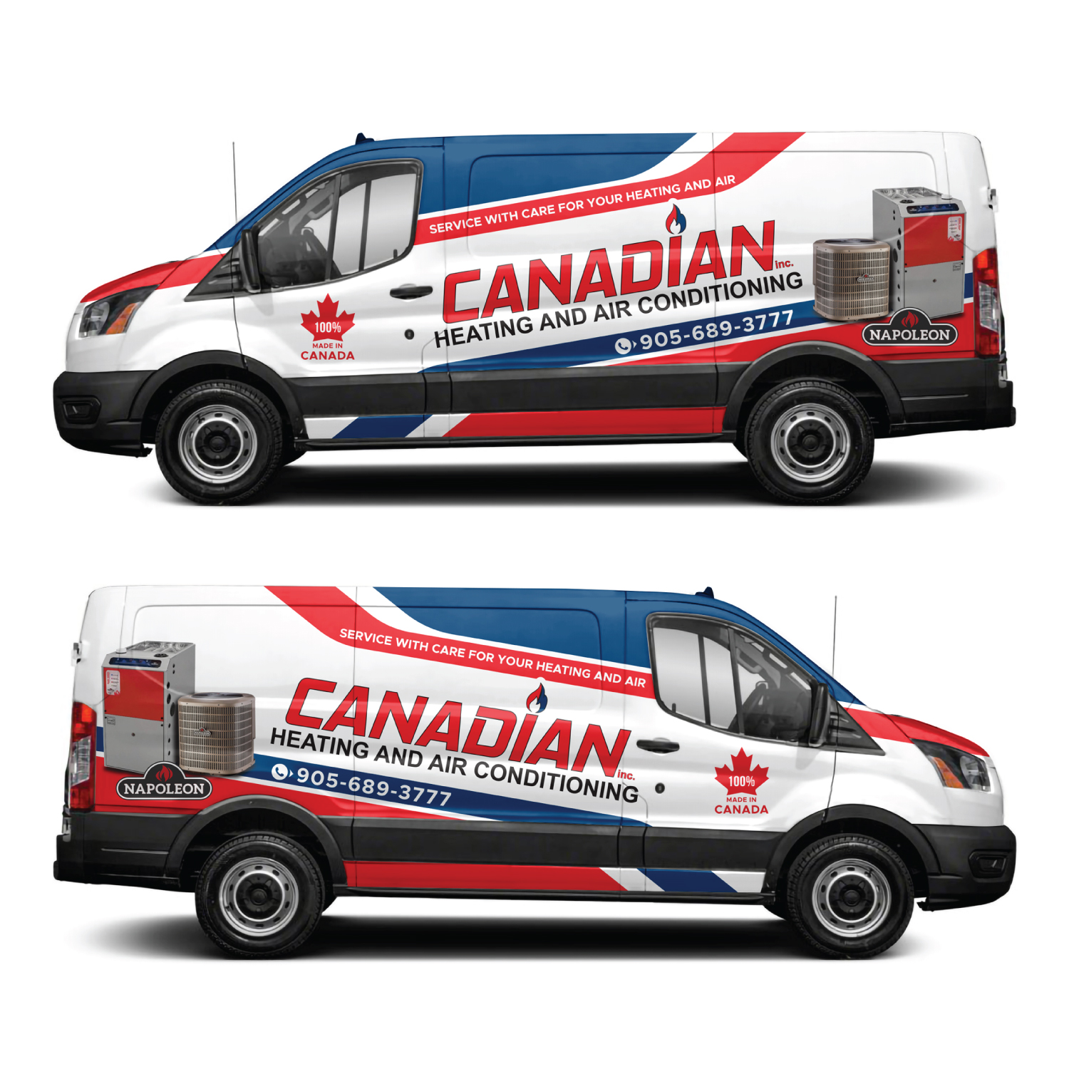 Car Wrap Design by White Diary for Canadian heating and air conditioning | Design #27469455