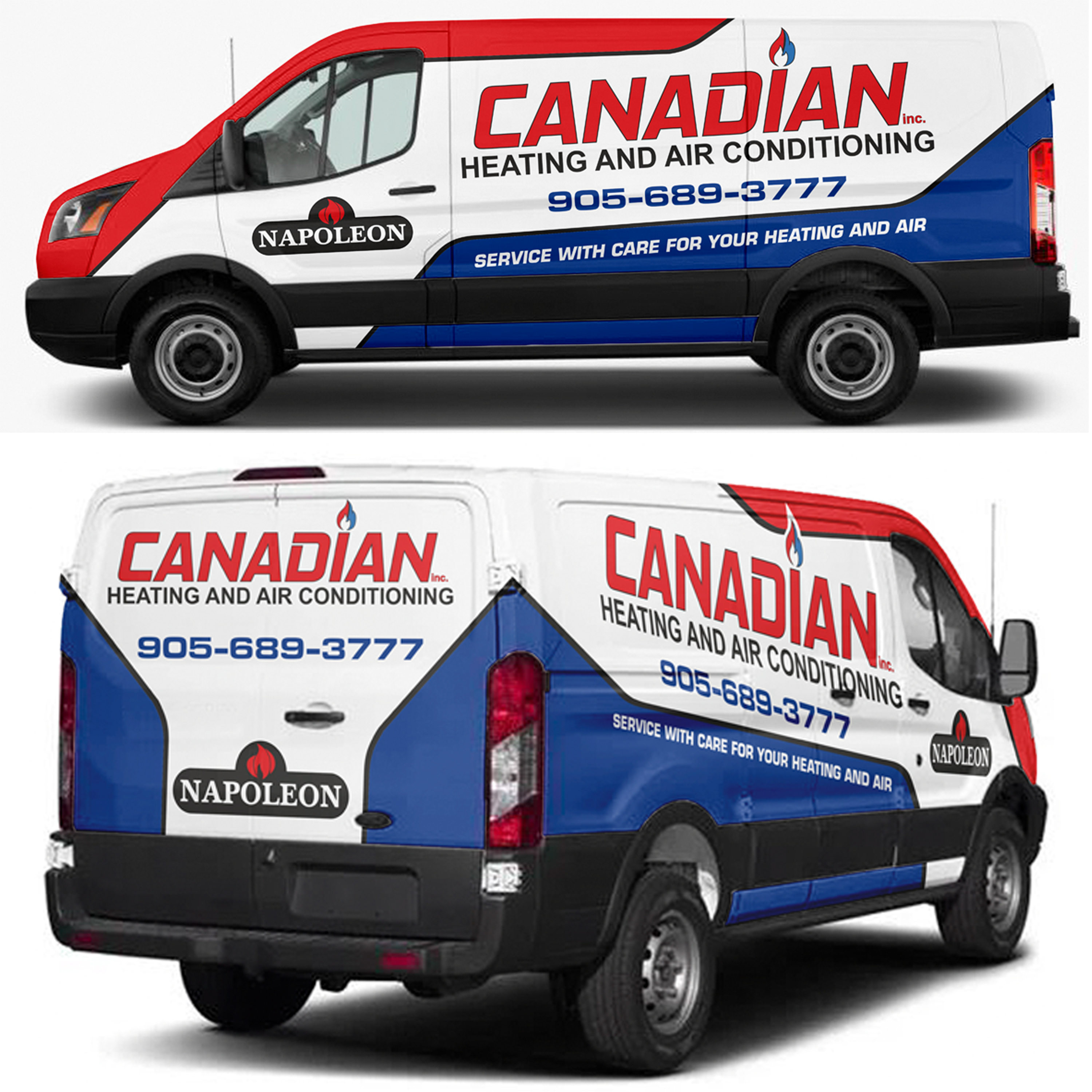 Car Wrap Design by MAKE ME THE WINNER for Canadian heating and air conditioning | Design #27479942