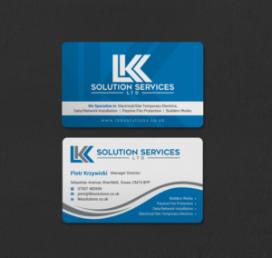 Business Card Design by INDIAN_Ashok for LKK SOLUTION SERVICES LTD | Design: #27466267