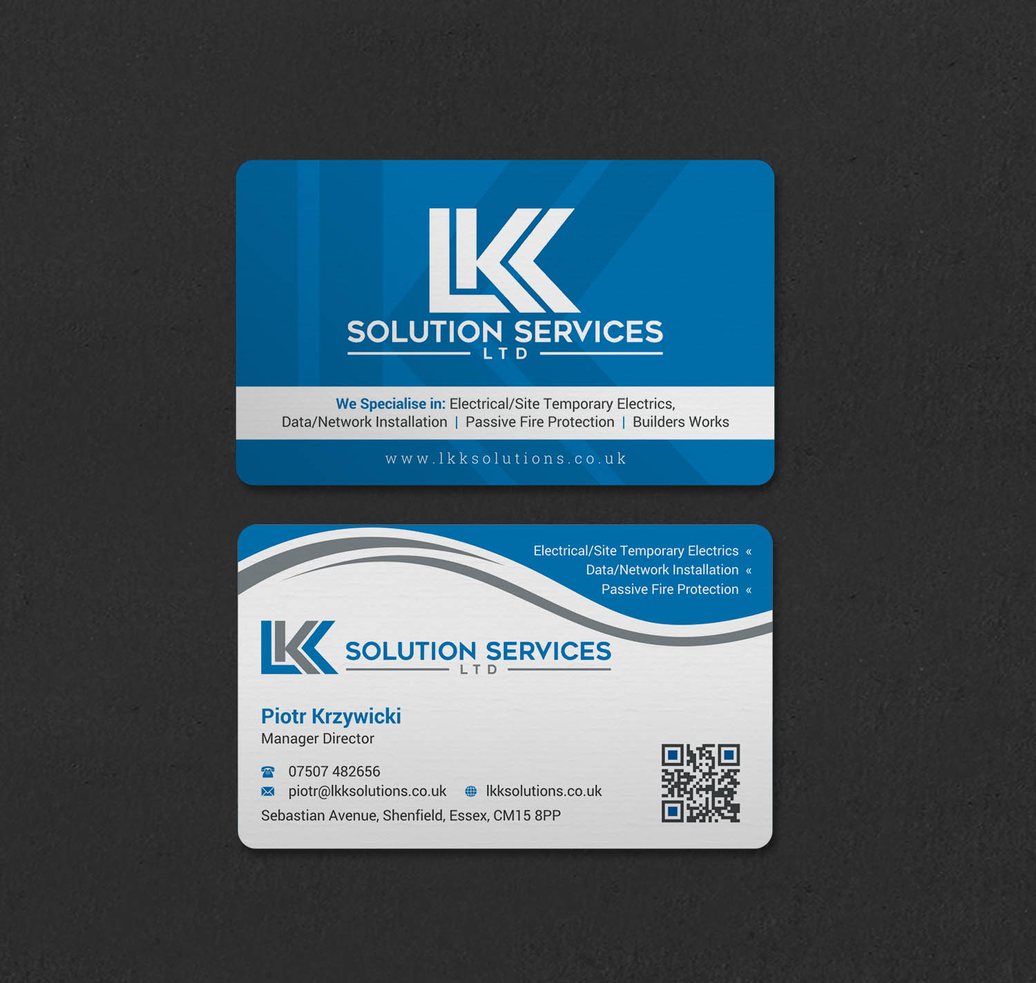 Business Card Design by INDIAN_Ashok for LKK SOLUTION SERVICES LTD | Design #27466269