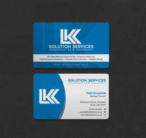 Business Card Design by INDIAN_Ashok for LKK SOLUTION SERVICES LTD | Design: #27466276