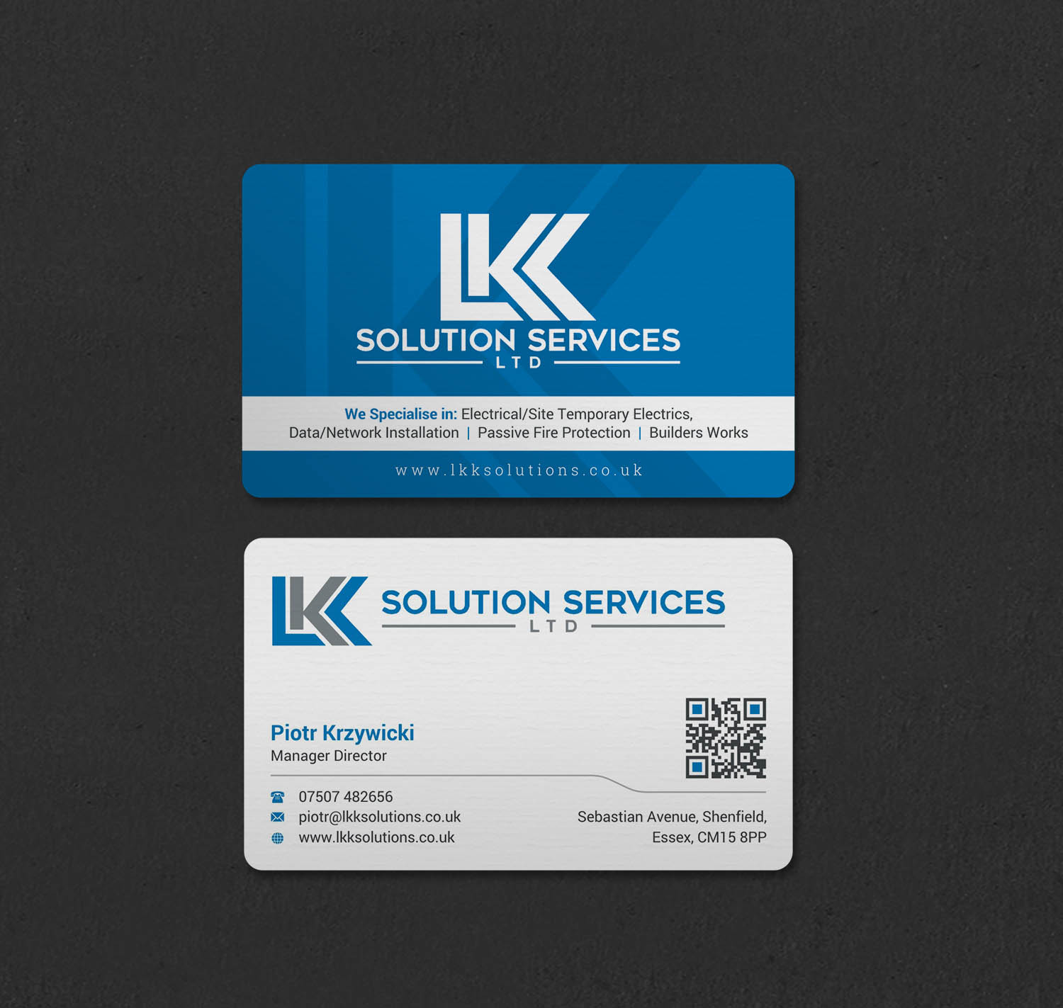 Business Card Design by INDIAN_Ashok for LKK SOLUTION SERVICES LTD | Design #27466280