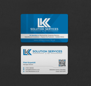 Business Card Design by INDIAN_Ashok for LKK SOLUTION SERVICES LTD | Design: #27466280