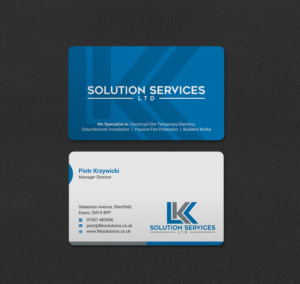 Business Card Design by INDIAN_Ashok for LKK SOLUTION SERVICES LTD | Design: #27466284