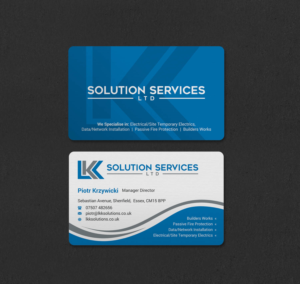 Business Card Design by INDIAN_Ashok for LKK SOLUTION SERVICES LTD | Design: #27466286