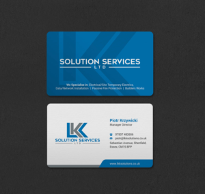 Business Card Design by INDIAN_Ashok for LKK SOLUTION SERVICES LTD | Design: #27466289