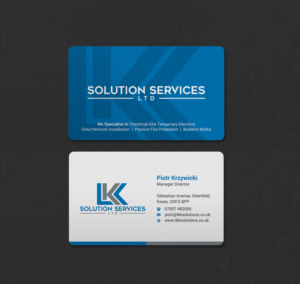 Business Card Design by INDIAN_Ashok for LKK SOLUTION SERVICES LTD | Design: #27466294
