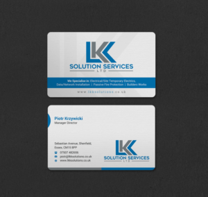 Business Card Design by INDIAN_Ashok for LKK SOLUTION SERVICES LTD | Design: #27466295