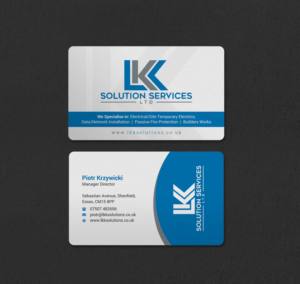 Business Card Design by INDIAN_Ashok for LKK SOLUTION SERVICES LTD | Design: #27466296