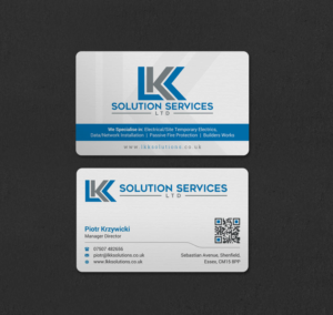 Business Card Design by INDIAN_Ashok for LKK SOLUTION SERVICES LTD | Design: #27466297