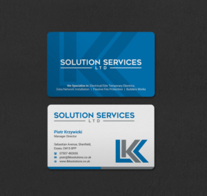 Business Card Design by INDIAN_Ashok for LKK SOLUTION SERVICES LTD | Design: #27466299
