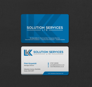 Business Card Design by INDIAN_Ashok for LKK SOLUTION SERVICES LTD | Design: #27466303