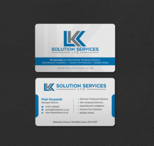 Business Card Design by INDIAN_Ashok for LKK SOLUTION SERVICES LTD | Design: #27466306