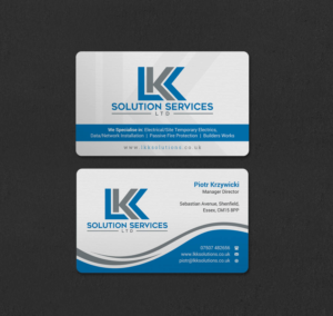 Business Card Design by INDIAN_Ashok for LKK SOLUTION SERVICES LTD | Design: #27466308